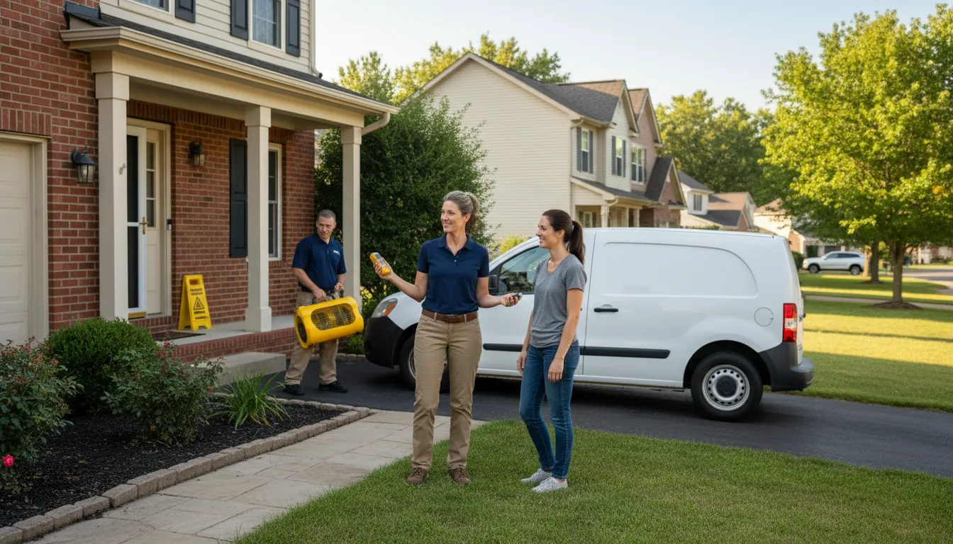 Residential water damage restoration in Omaha, NE